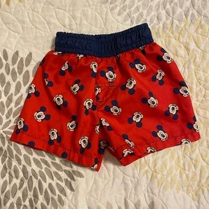 Disney Mickey Mouse 6-9 months Swimming Trunks